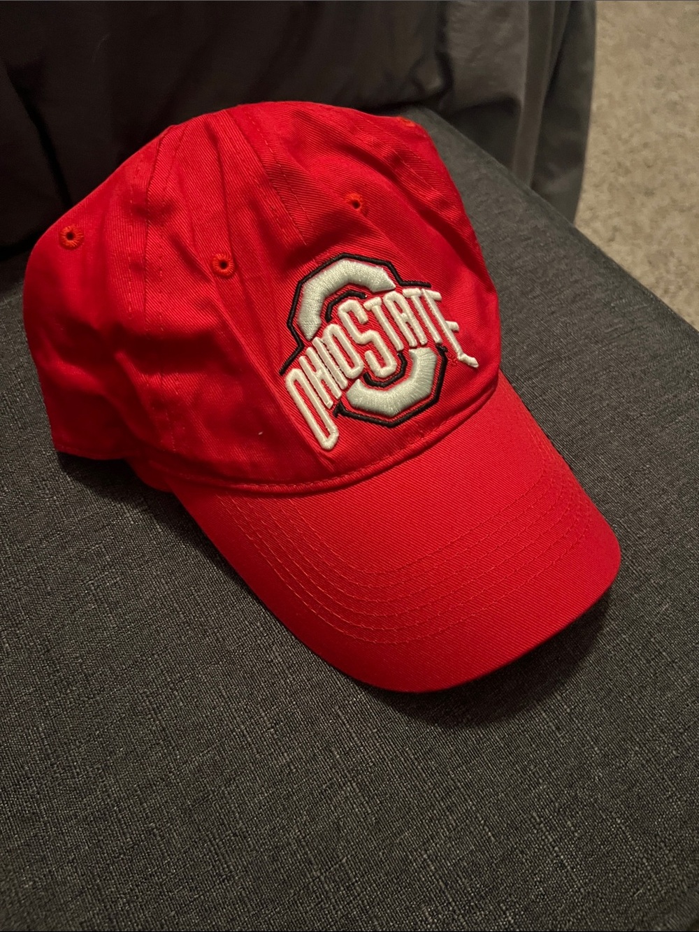 Ohio State Embroidered Red Baseball Cap - Unbranded